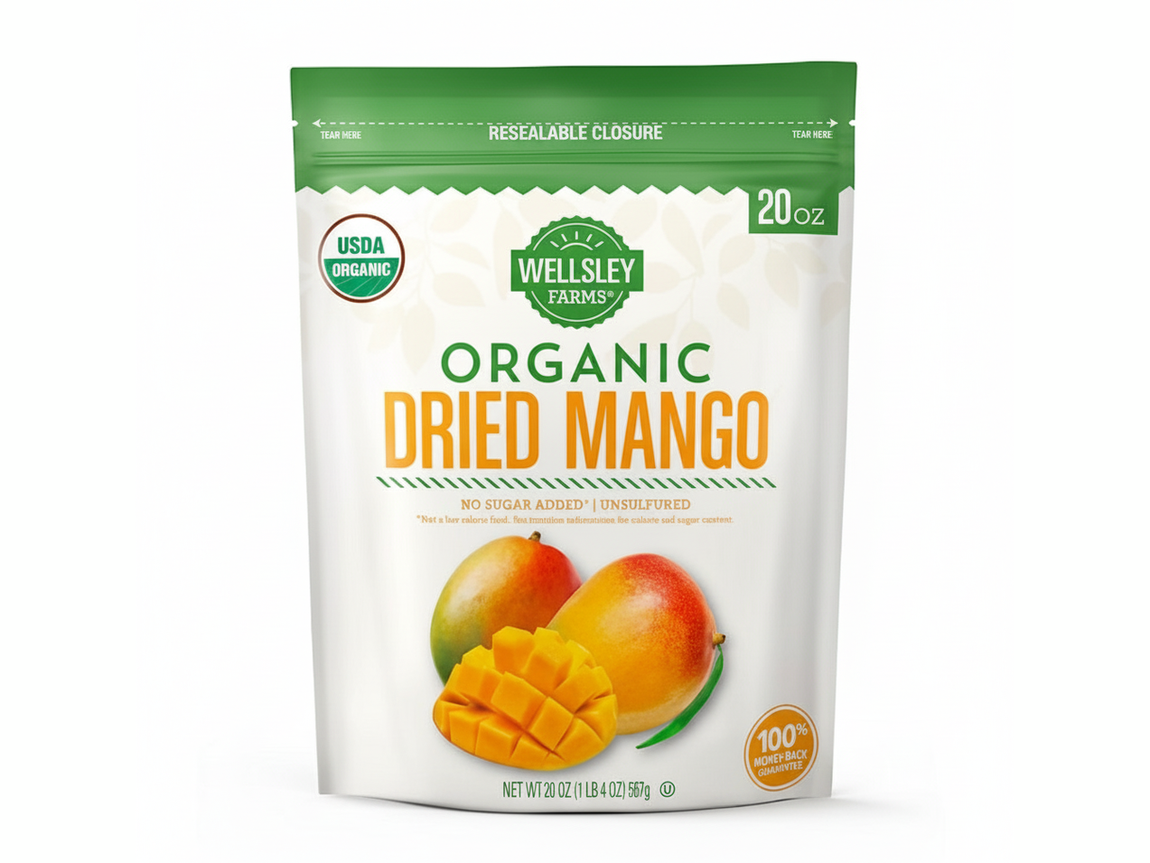 Enhanced Wellsley Farms Organic Dried Mango