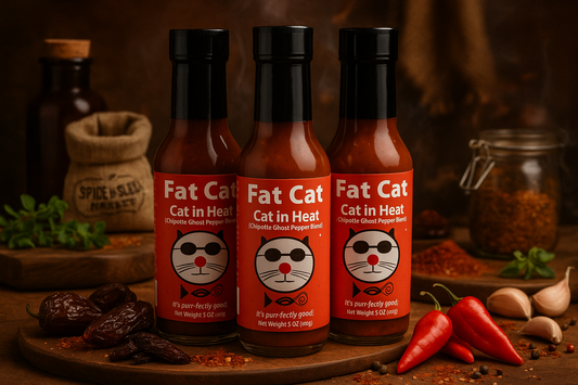 Fat Cat Cat in Heat 3 Pack in market setting