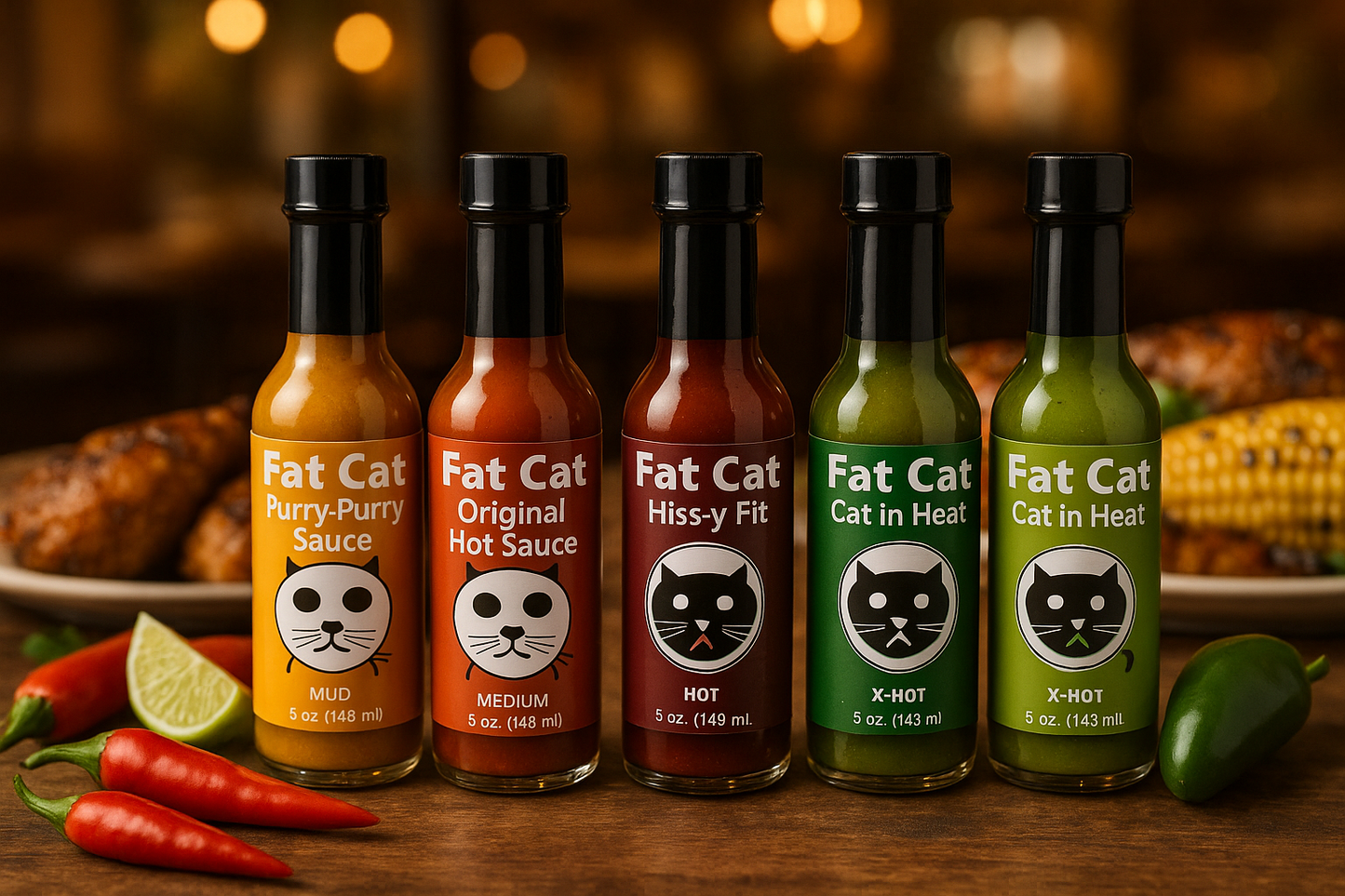 Fat Cat Hot Sauces