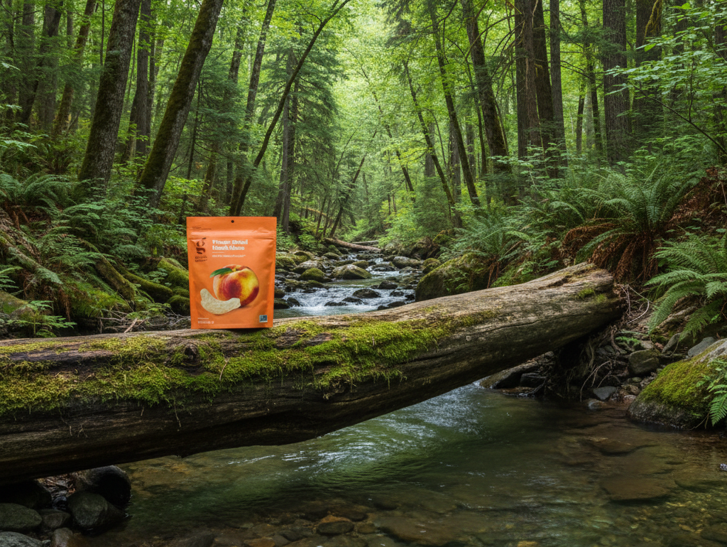 Freeze-Dried Peach Slices by Mountain Stream