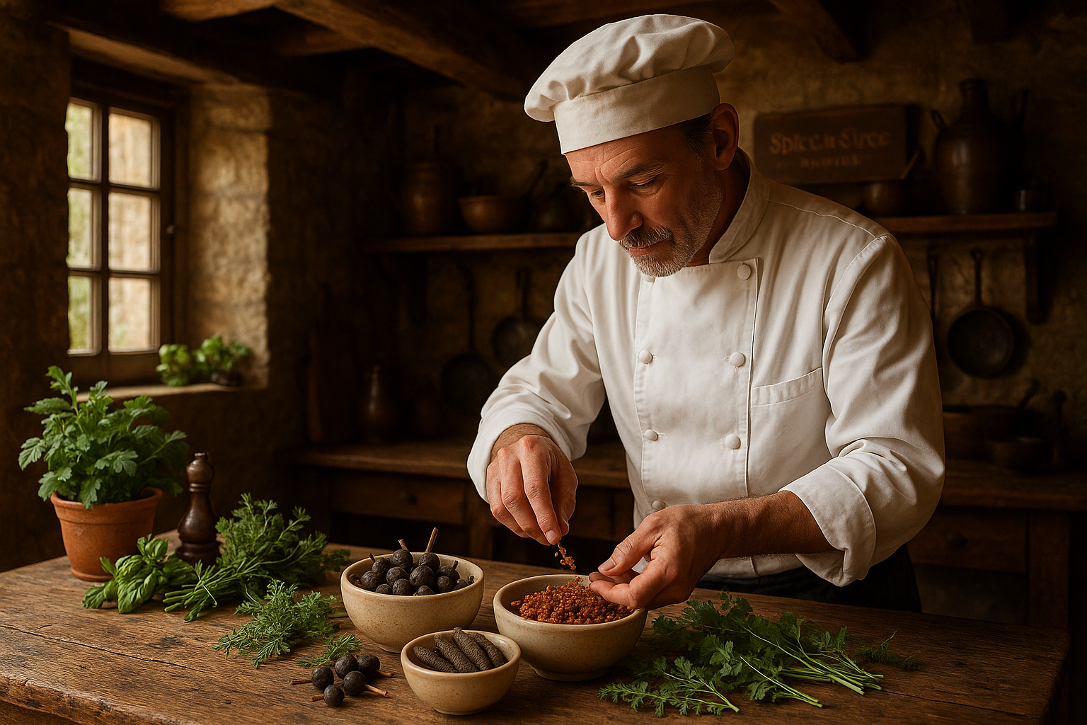 French Chef with Exotic Spices