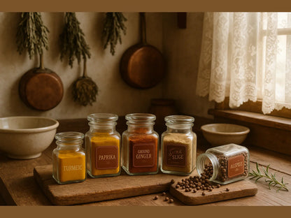 French Farmhouse Kitchen with Spices