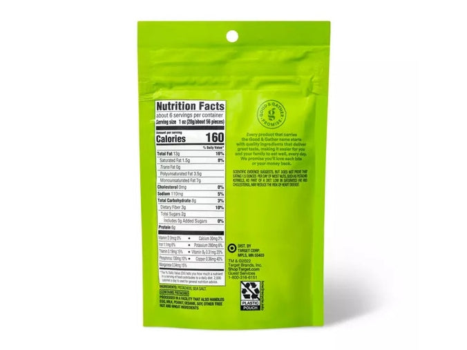 Good & Gather Sea Salt Dry Roasted Pistachio Kernels, 5.5oz.
