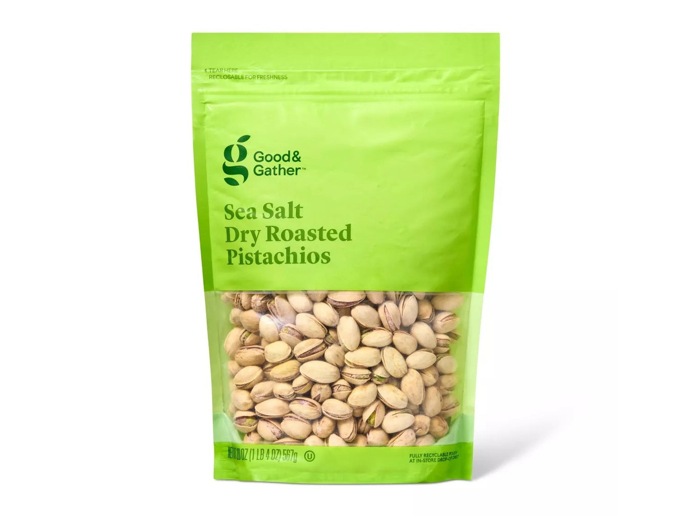 Good & Gather Sea Salt Dry Roasted Pistachios, 20oz.