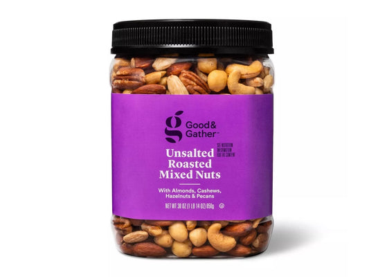 Good & Gather Unsalted Roasted Mixed Nuts, 30oz.