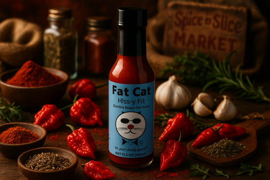 Hiss-y Fit Carolina Reaper in market setting