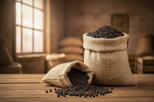 Wholesale Kampot Black Pepper 10kg — Bulk PGI Certified Organic | France Dispatch 🇫🇷
