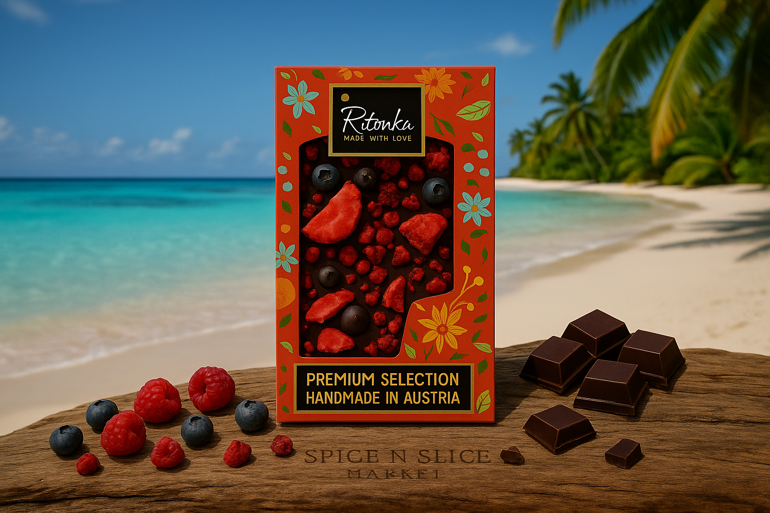Ultra-Natural Tropical Beach with Extremely Subtle Branding