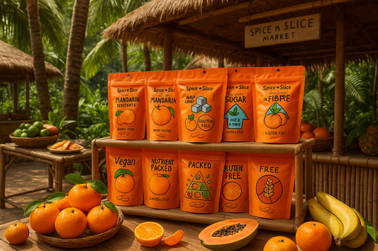 Tropical Market Mandarin Segments Display