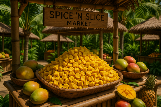 Tropical Market Mango Cubes Display