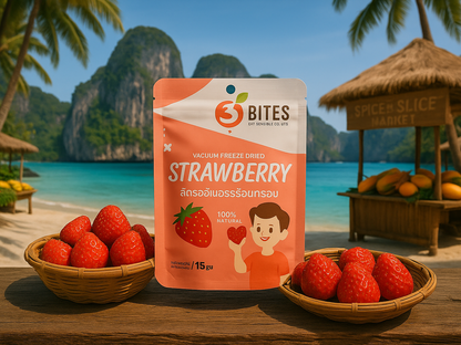 Beautiful Natural Thailand Beach Market with Original Product and Very Discreet Spice n Slice Market Branding