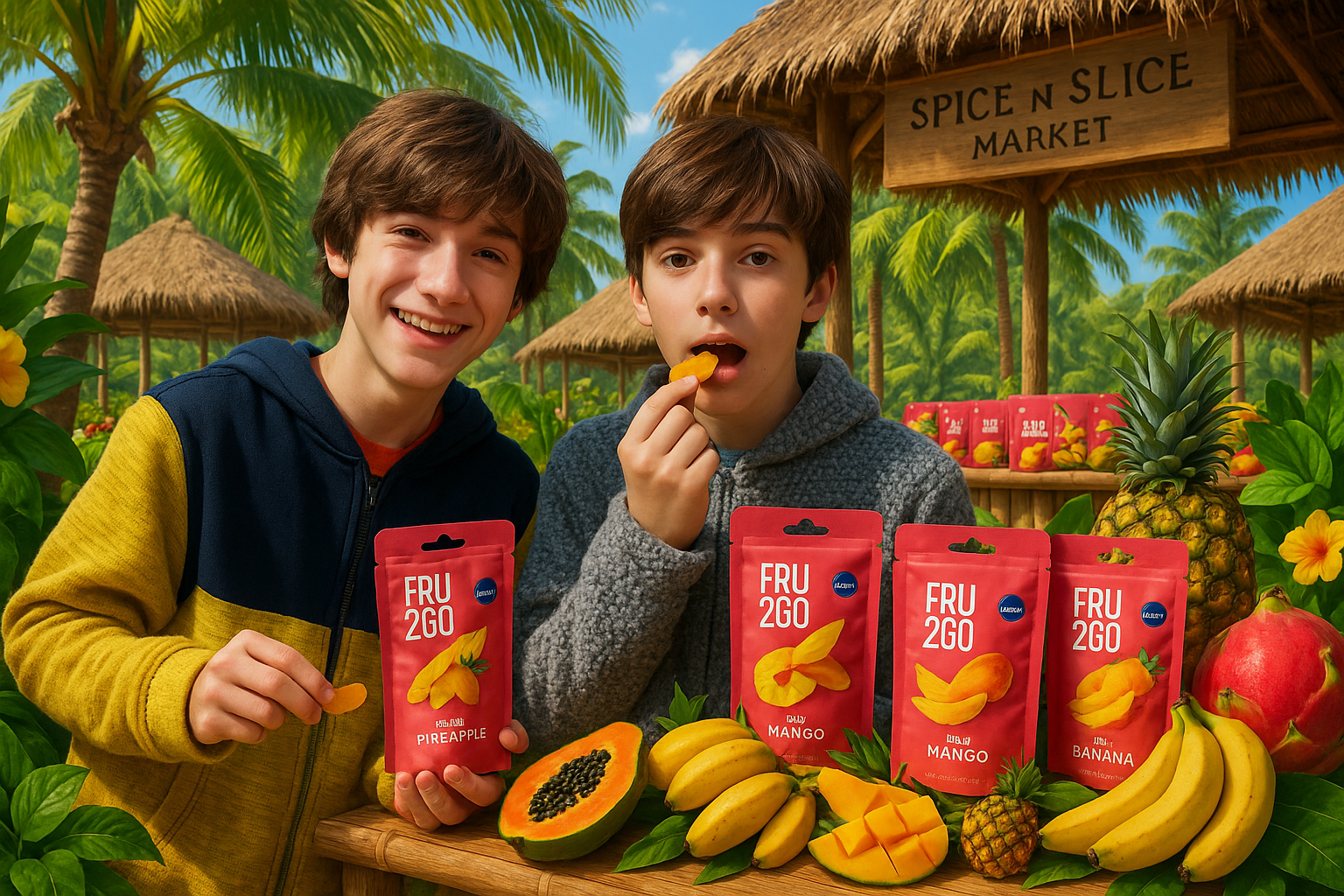 Tropical Market Variety Pack Display