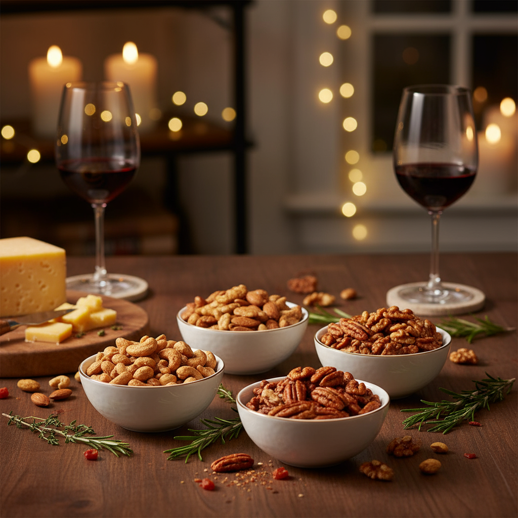 Lifestyle entertaining scene with wine