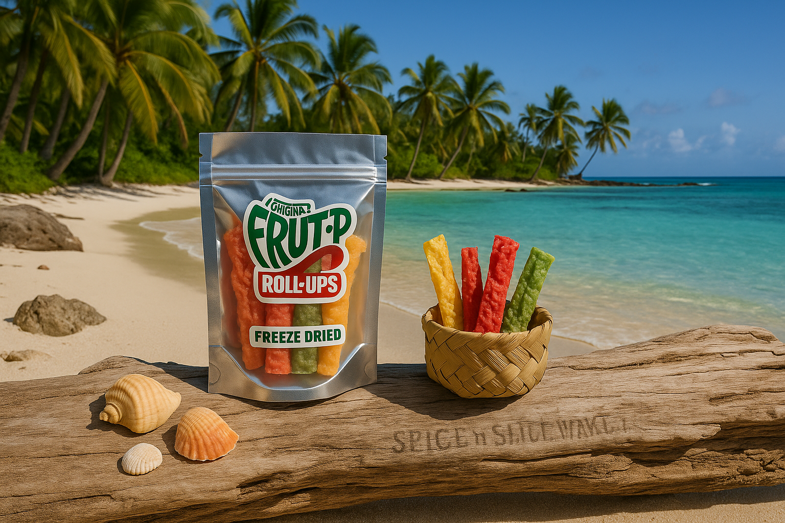Ultra-Natural Tropical Beach Paradise with Original Product and Very Discreet Branding