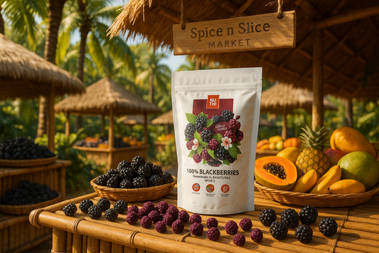 Tropical Market BIO Blackberries Display