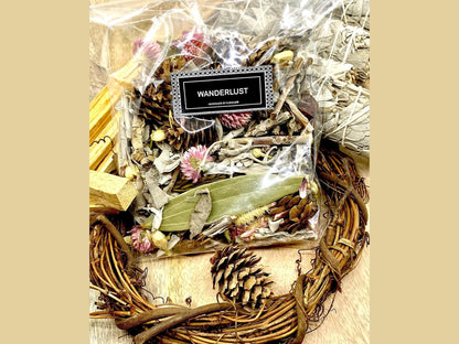 Wanderlust, Wildflower & Sage, Naturally Scented, Loose Dried Flowers,