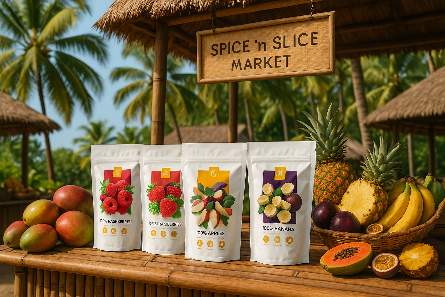 Tropical Market 5x250ml Variety Pack Display