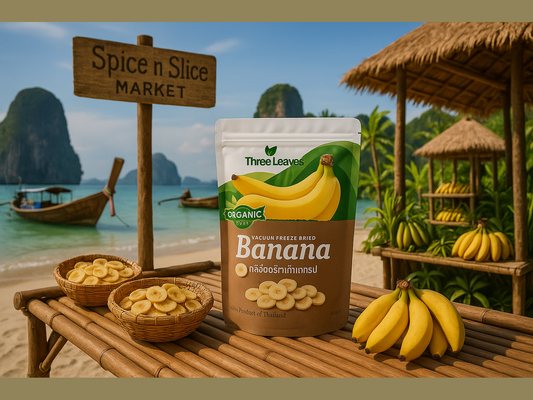 Beautiful Natural Thailand Beach Market with Original Product and Spice n Slice Market Branding