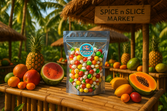 Tropical Market Fruity Poppers Display