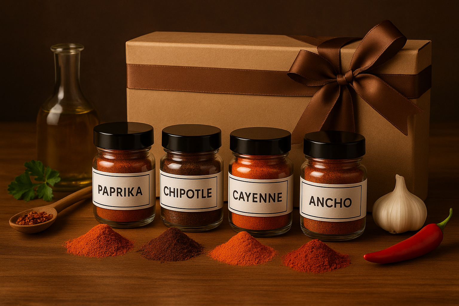 Premium Ground Single Ingredient Pepper Collection - Enhanced Product Photography