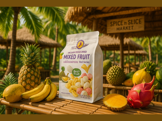 Tropical Market Mixed Dried Fruits Display