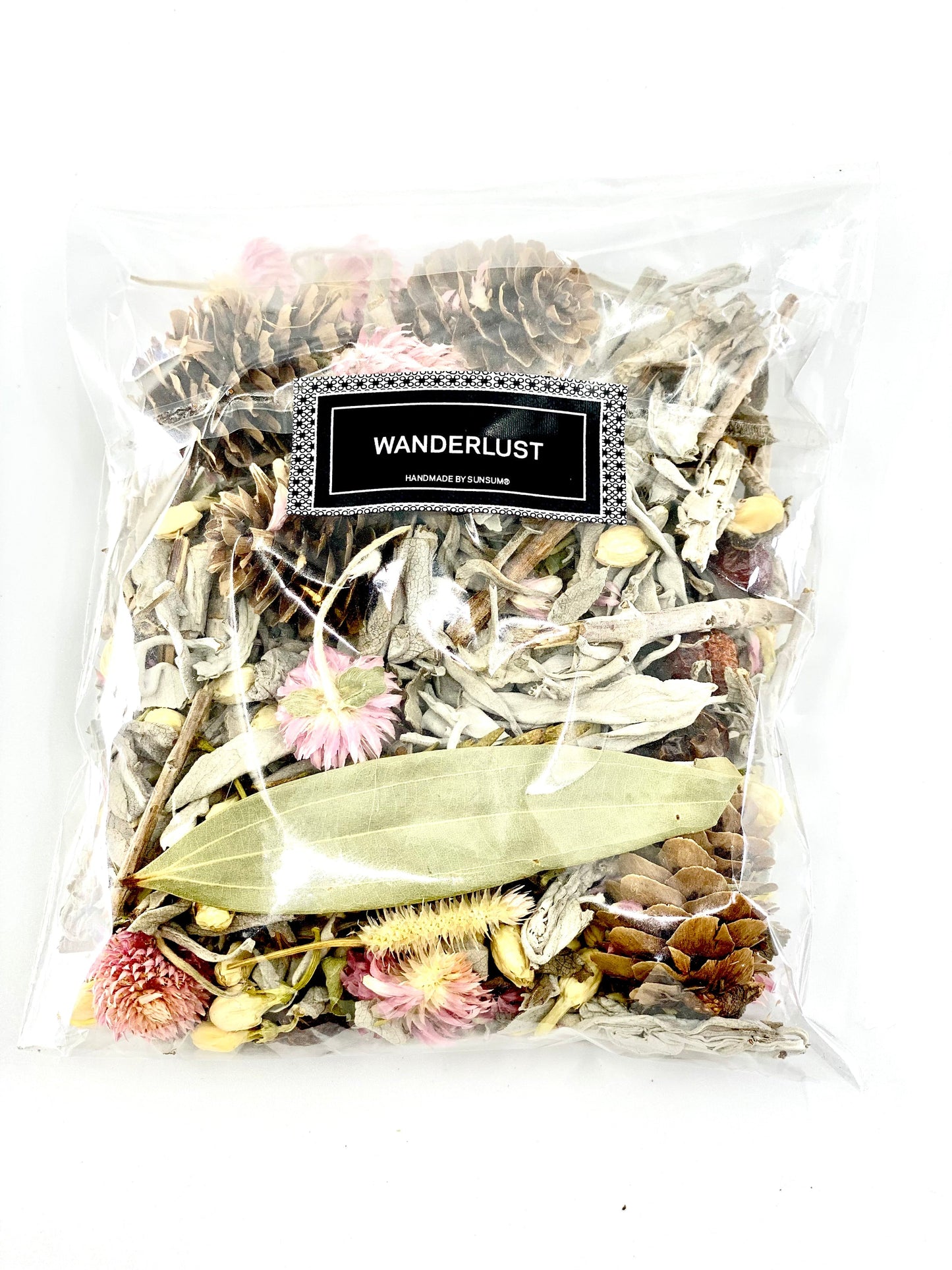 Wanderlust, Wildflower & Sage, Naturally Scented, Loose Dried Flowers,
