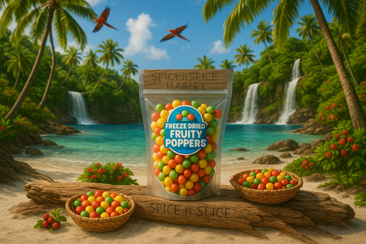 Stunning Tropical Paradise with Original Product and Extremely Subtle Branding
