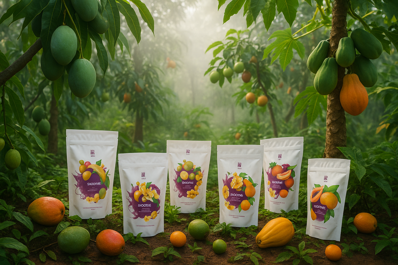 Tropical Fruit Grove Natural Setting