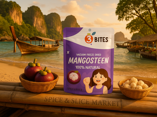Beautiful Natural Thailand Beach Market with Original Product and Very Discreet Spice n Slice Market Branding