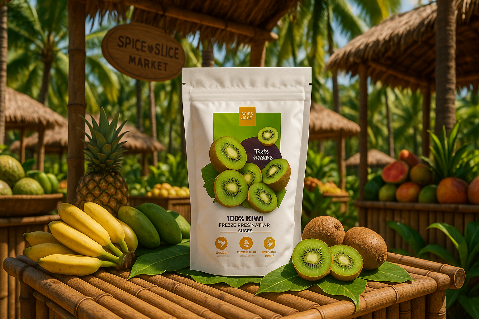 Tropical Market Kiwi Display