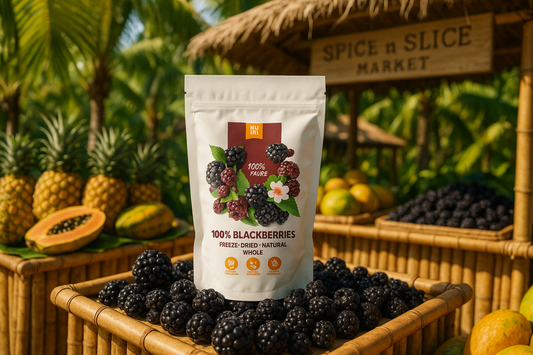 Tropical Market Blackberries Display