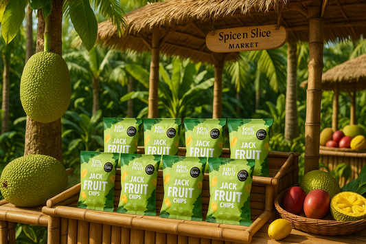 Tropical Market Jackfruit Crisps Display
