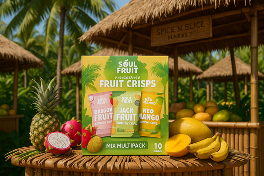 Tropical Market Fruit Crisps Mix Display