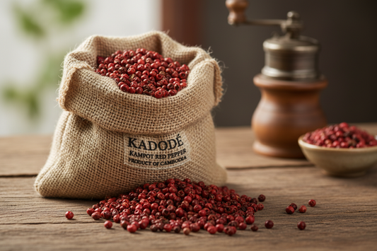 Kadodé Kampot Red Pepper 10kg Burlap Sack