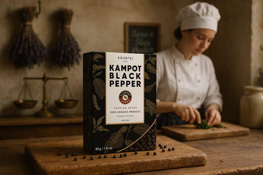 Kampot Black Pepper with Female Chef