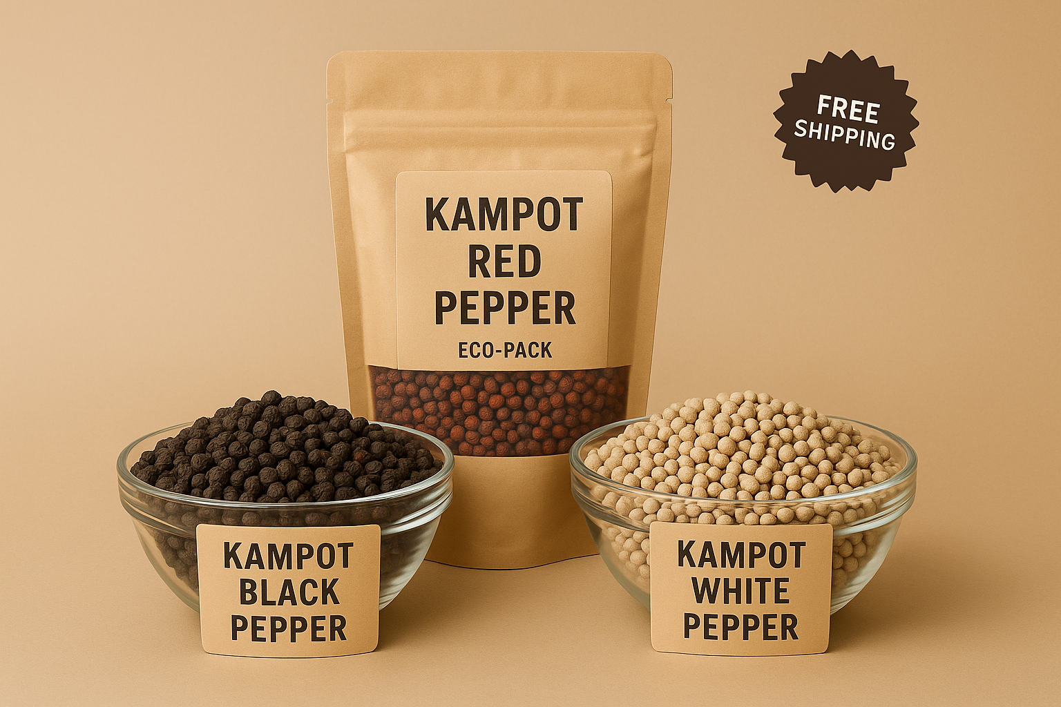 Kampot Pepper Trio Bundle - Original Products