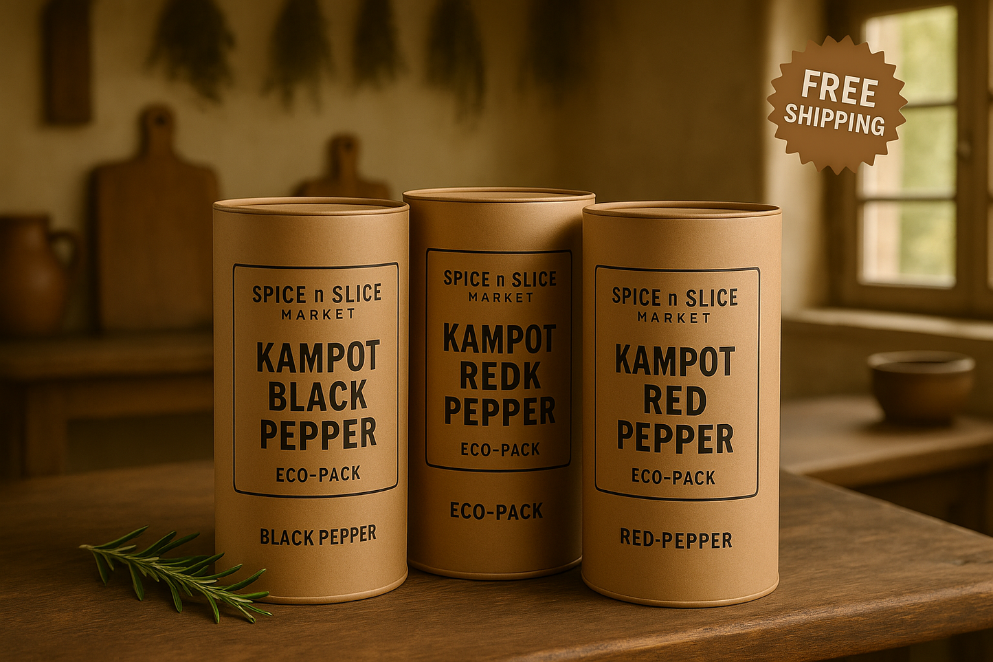 Kampot Pepper Trio Bundle with Free Shipping