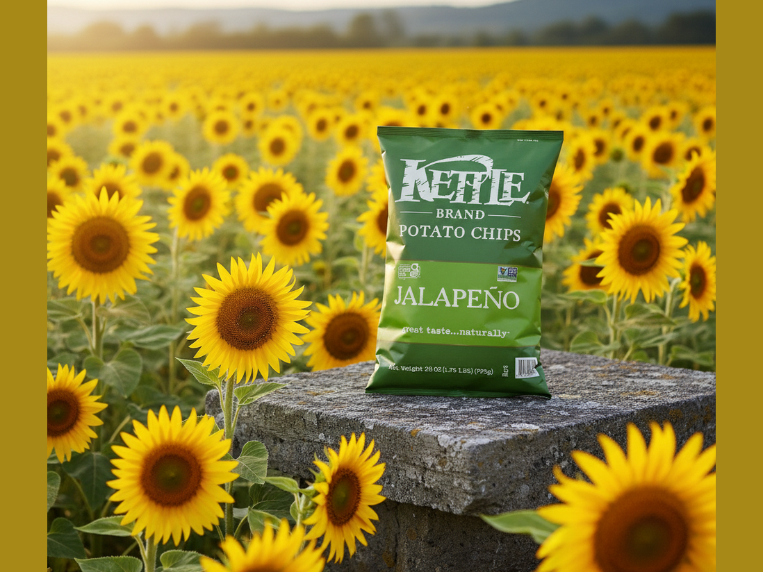 Kettle Chips Sunflower Field