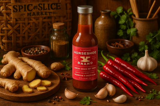 Korean Ginger Hot Sauce in market setting