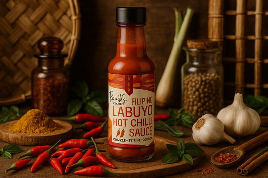 Labuyo Hot Chilli Sauce in market setting