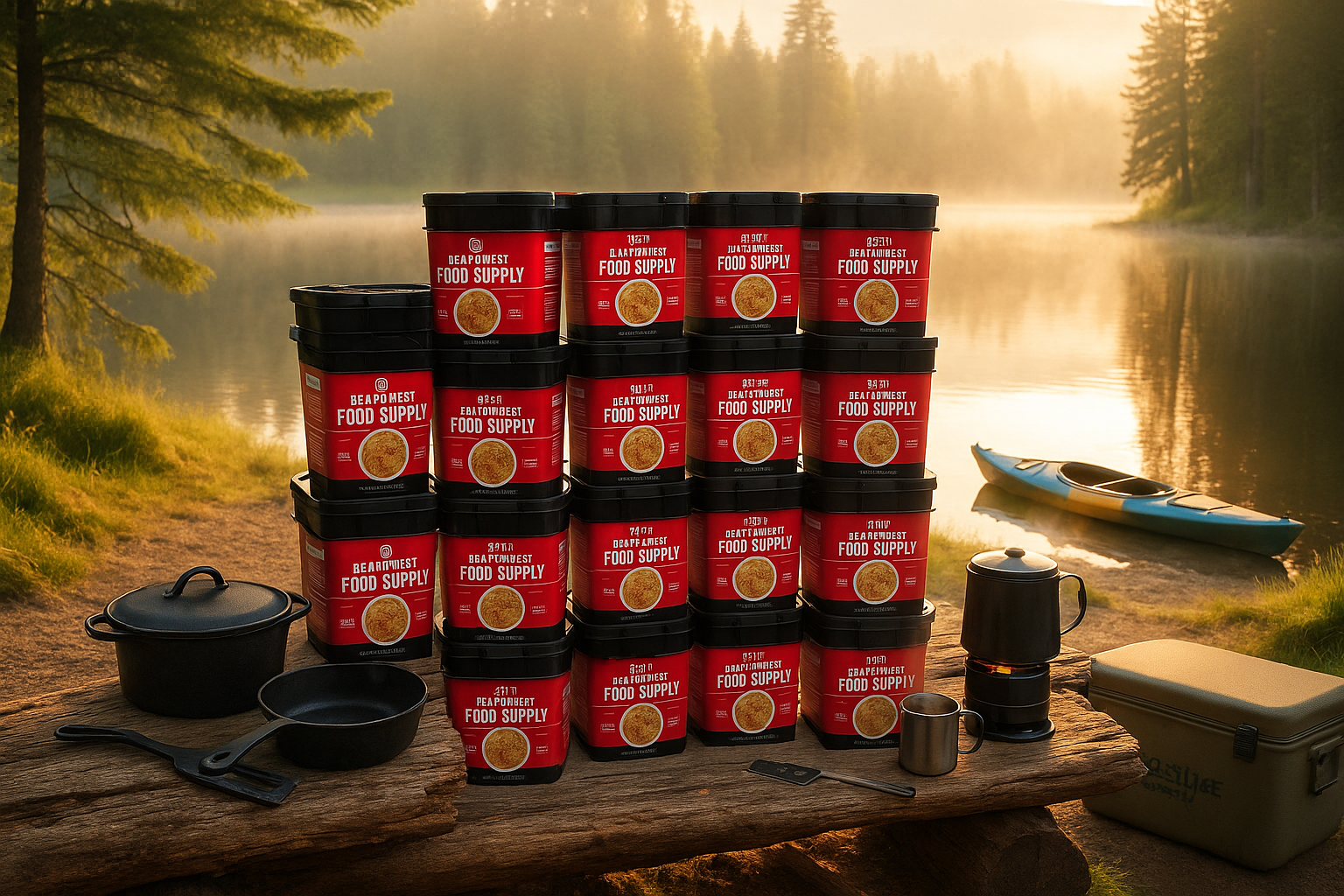 Lakeside Sunrise Camping