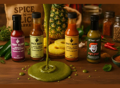 Macro Texture with 5 Bottles