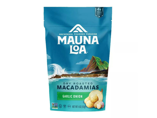 Mauna Loa Garlic Onion Macadamia Nuts, 4oz.