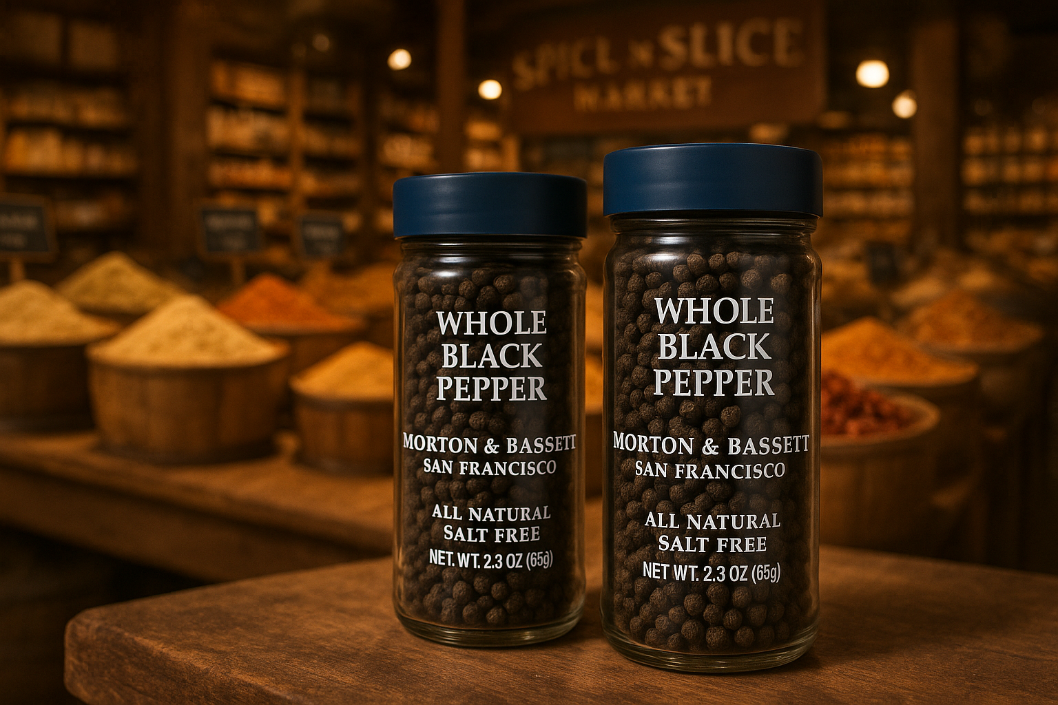 Morton & Bassett Whole Black Pepper - Natural Market Setting