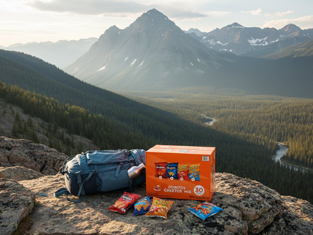 Mountain Hiking Scene