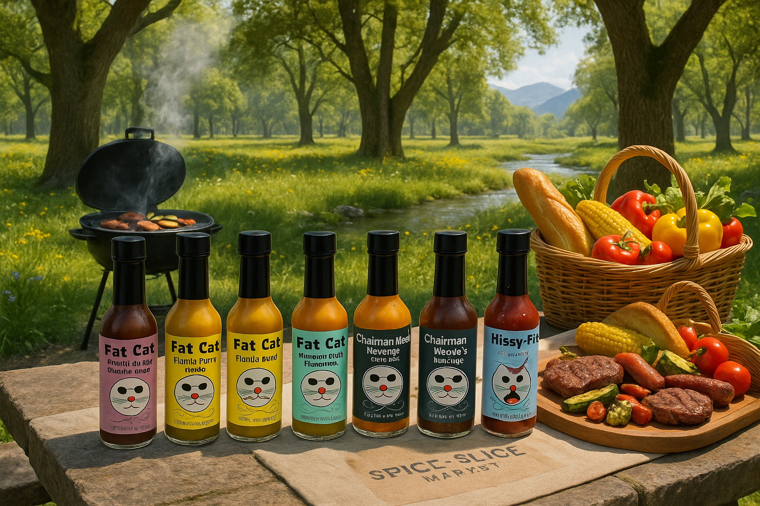 Natural Park BBQ Setting