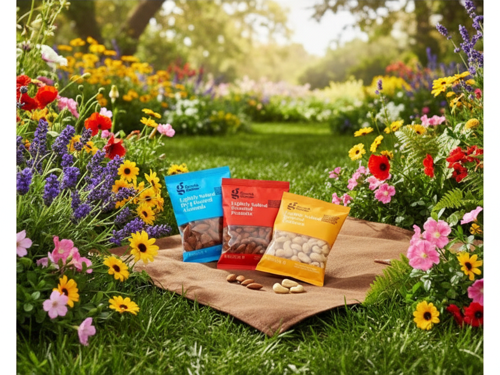 Nuts variety pack in garden