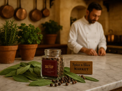 Original Jamaican Allspice with Chef in French Kitchen