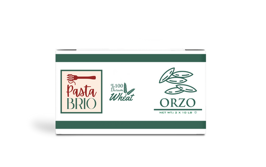 PastaBRIO Durum Wheat Pasta - ORZO - 20 lb