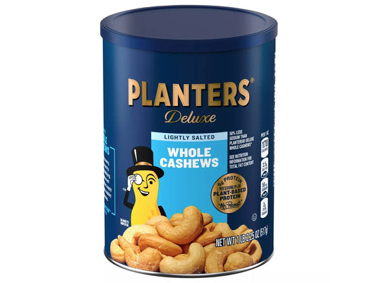 Planters Deluxe Whole Cashews Lightly Salted 18.25oz.
